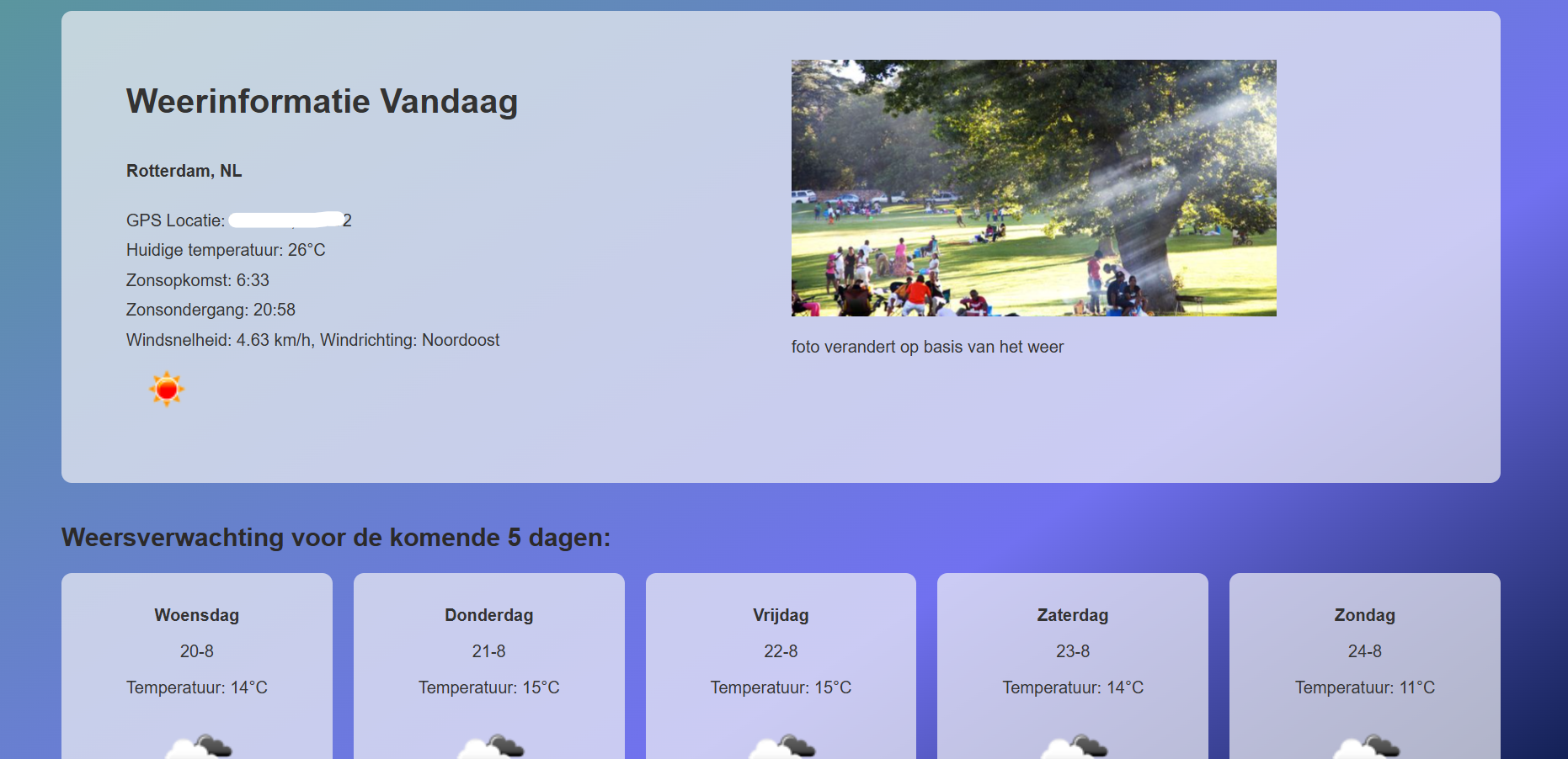 Voorbeeld website ontwerp door VlotCode